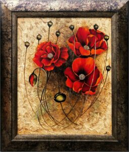 Алый цветок