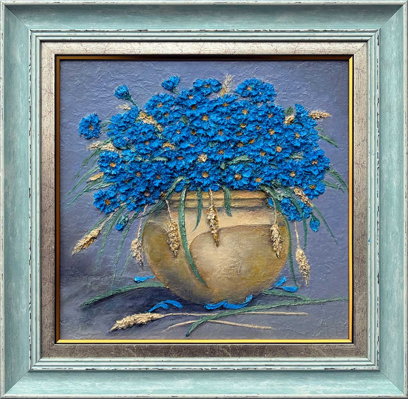 Васильковый натюрморт