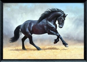 Вороной скакун